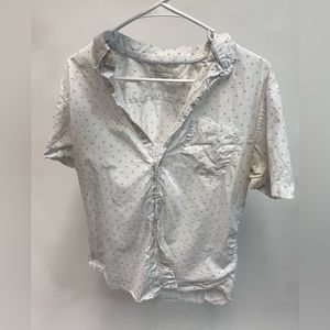 Aeropostale - men’s short sleeve white button up